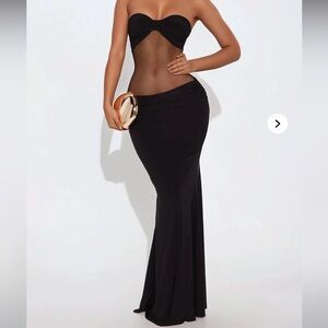 Fashion Nova Black Maxi Dress